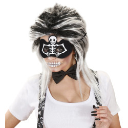 Škraboška kostlivec černá